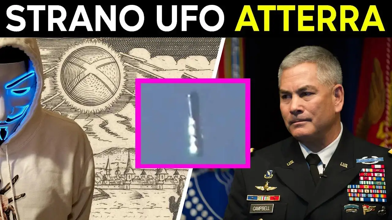 Strano UFO atterra