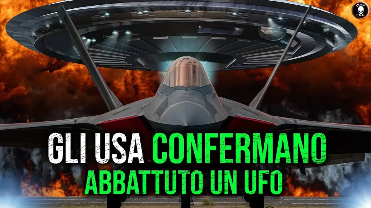 UFO intercettato da un jet militare durante un abbattimento nello spazio aereo degli Stati Uniti nel 2023