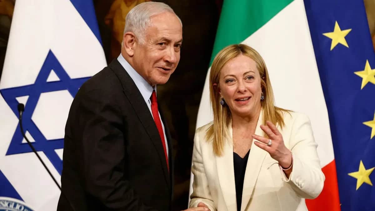 Giorgia Meloni e Benjamin Netanyahu