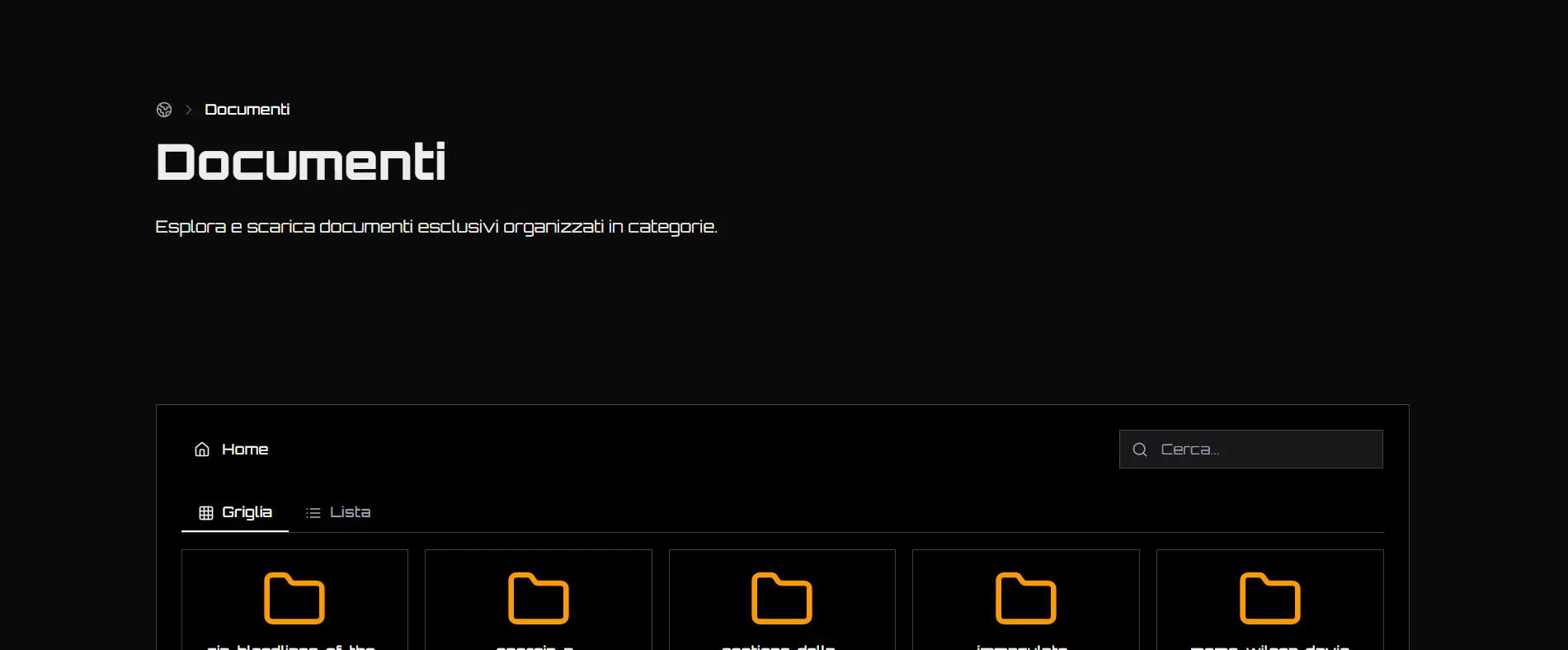 Documenti Presentazione