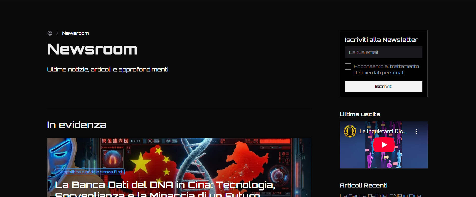 Newsroom Presentazione